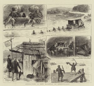 Inspecting a New Railway in Queensland by William Ralston
